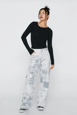 Asymmetric Long Sleeve Top