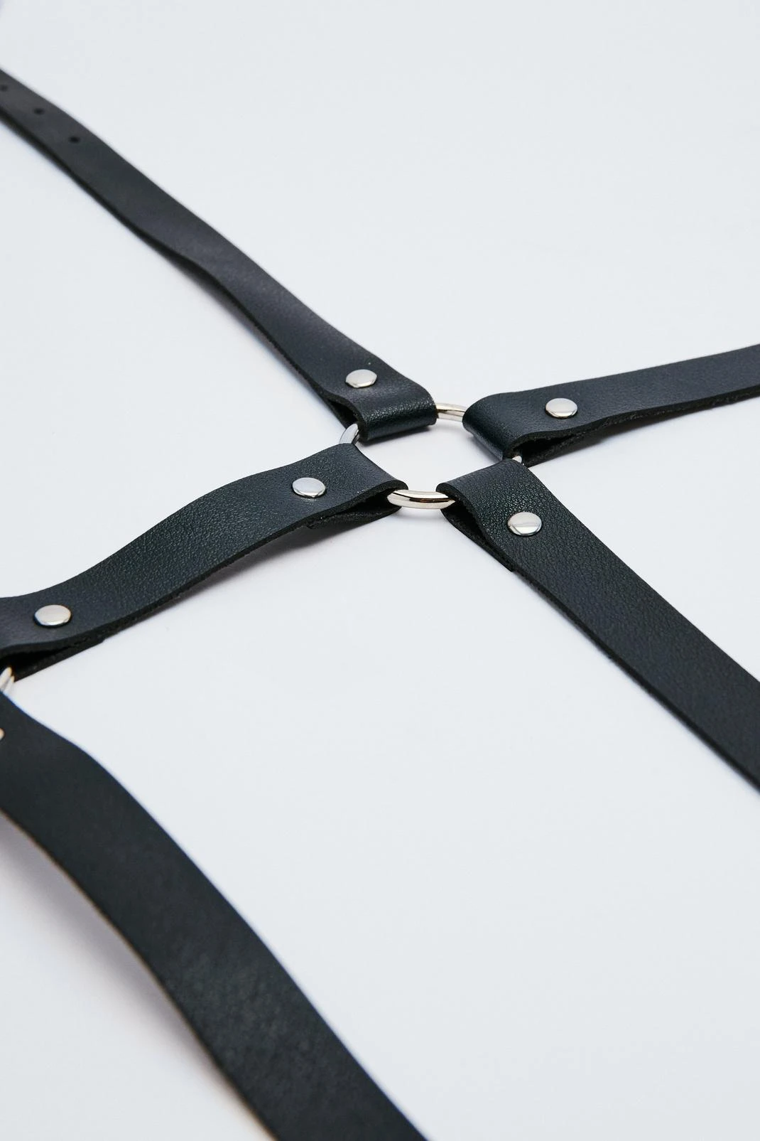 Faux Leather 3 Strap Leg Harness - Image 2