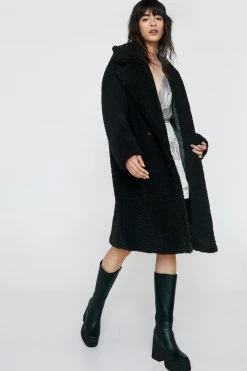 Oversized Teddy Faux Fur Coat