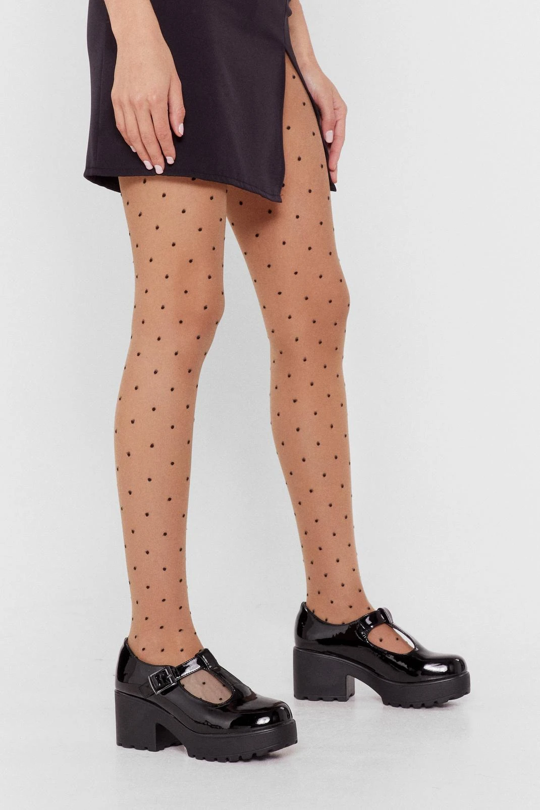 Patent T Strap Mary Jane Shoes - Image 2