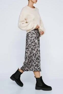 Real Leather Chunky Chelsea Boot