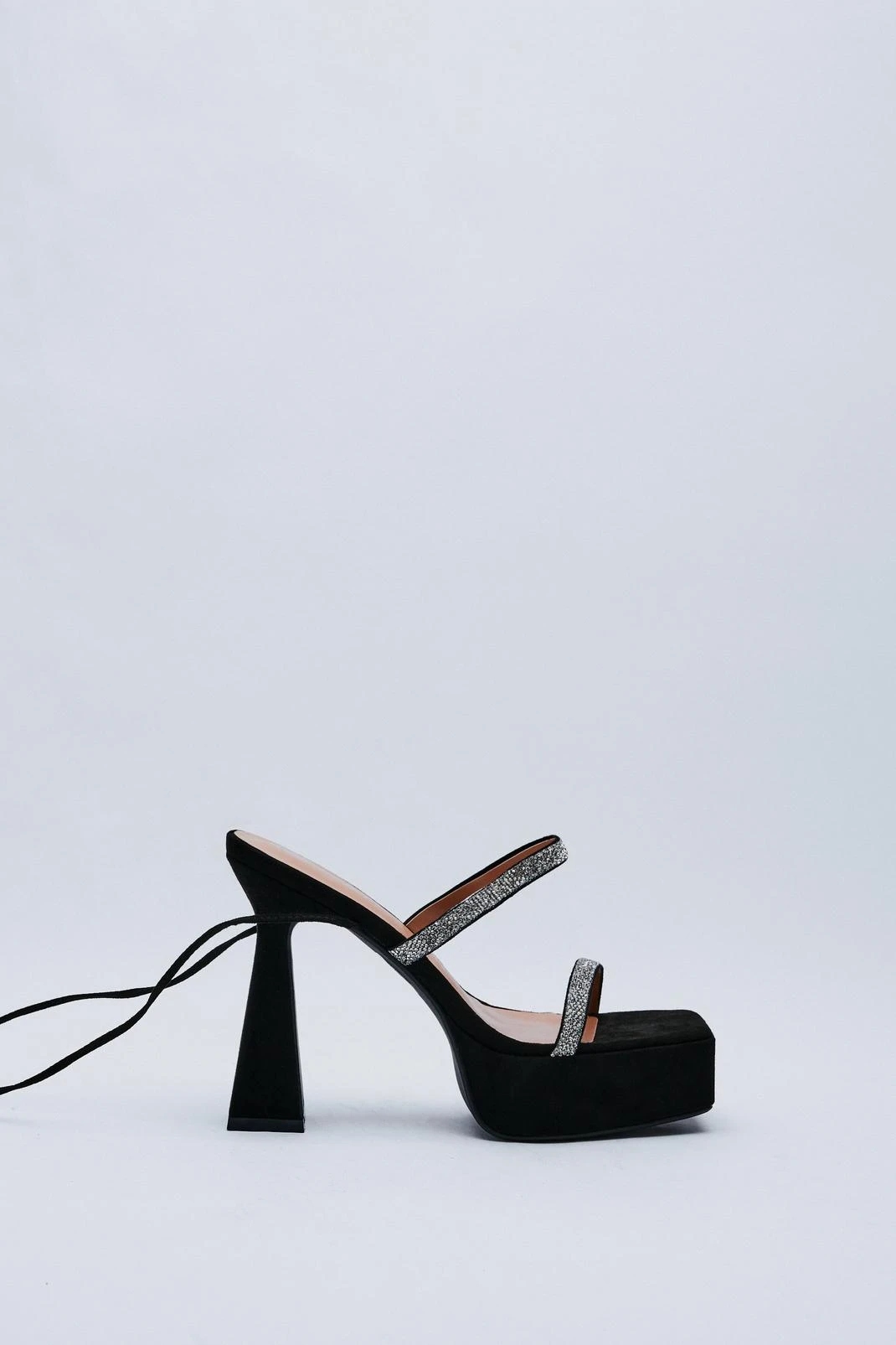 Strappy Diamante Platform Heel - Image 2