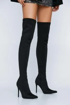 Stretch Thigh High Boot