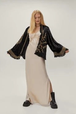 Velvet Embroidered Jacket