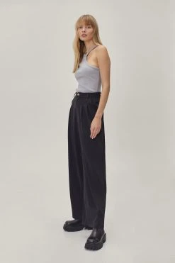 Wide Leg Tailored Pants