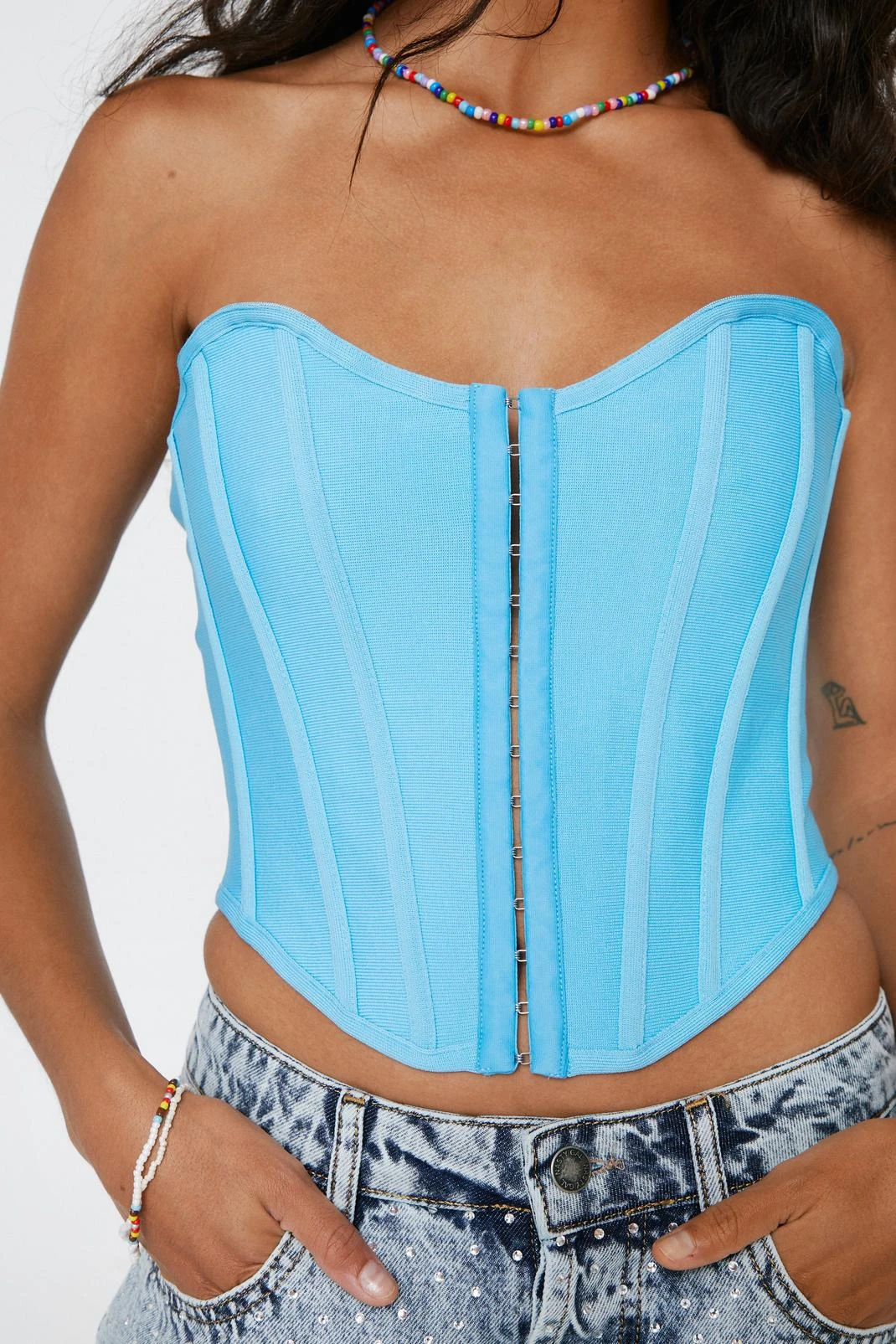 Bandage Hook And Eye Bandeau Top - Image 2