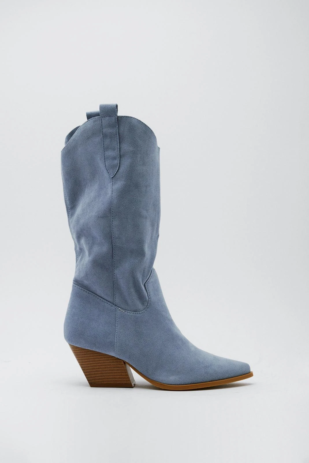 Faux Suede Cowboy Boots - Image 2