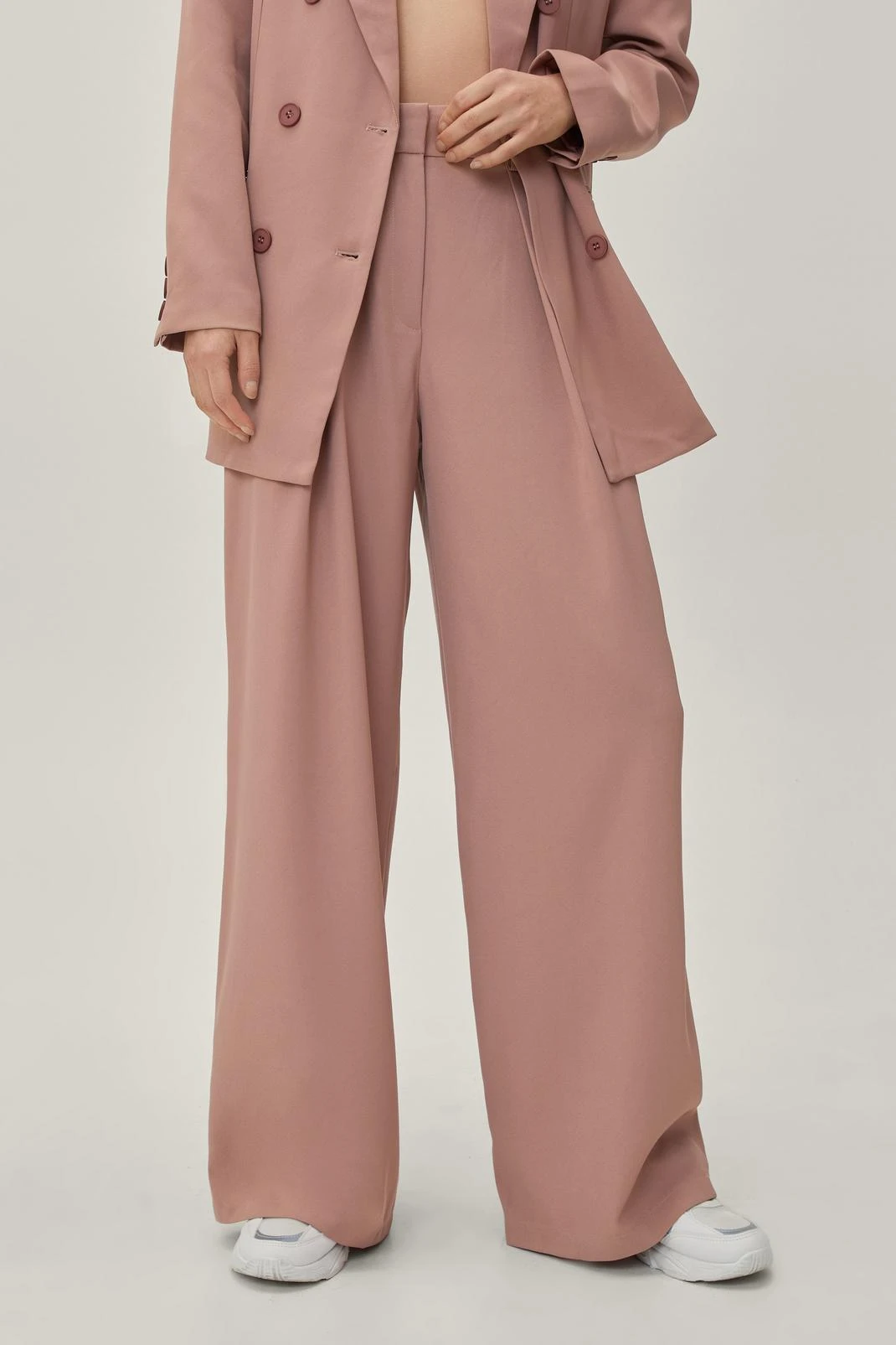 Double Pleated Tailored Pants - Image 7