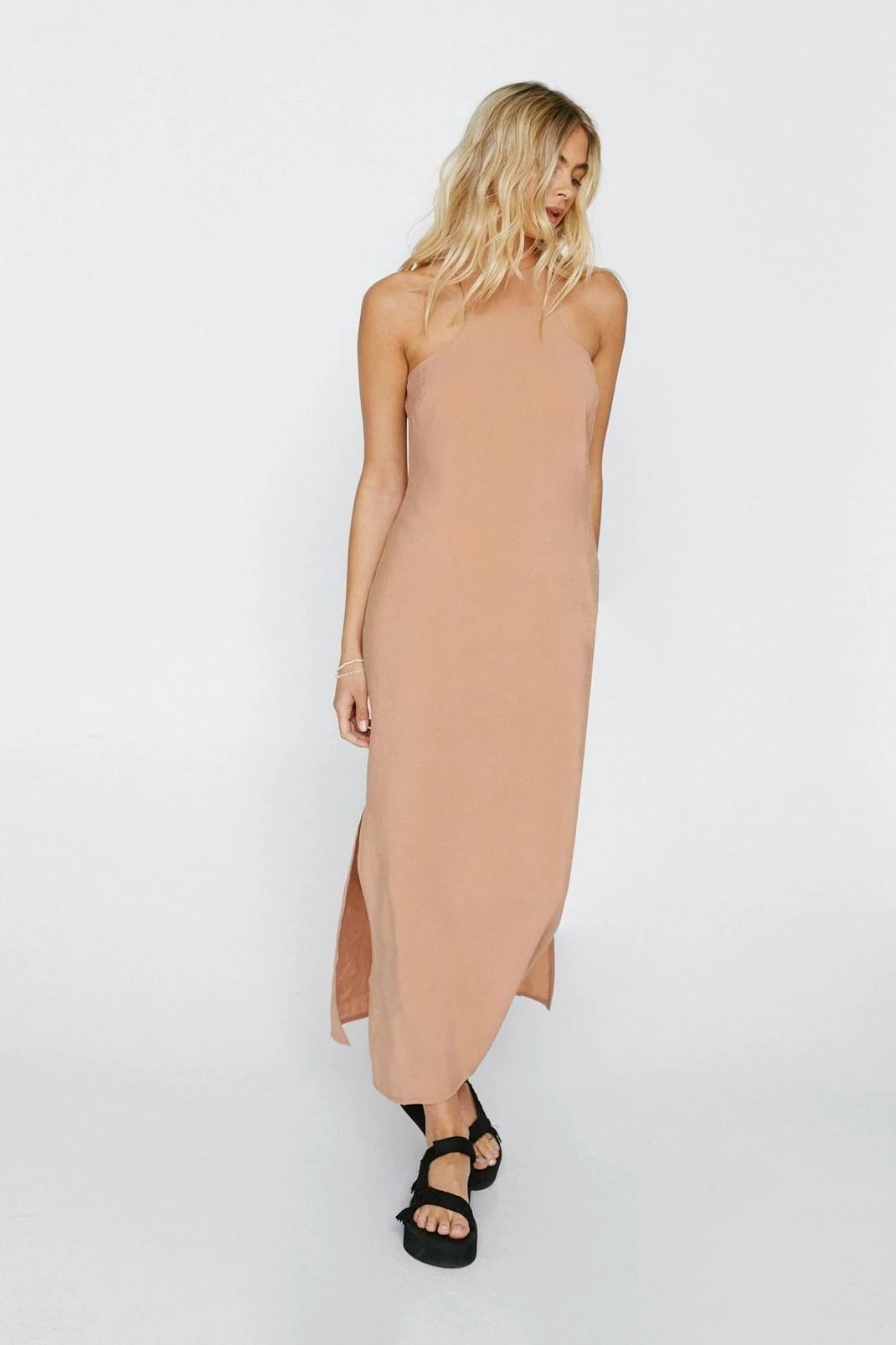 Premium Fabric Racer Midi Dress - Image 2