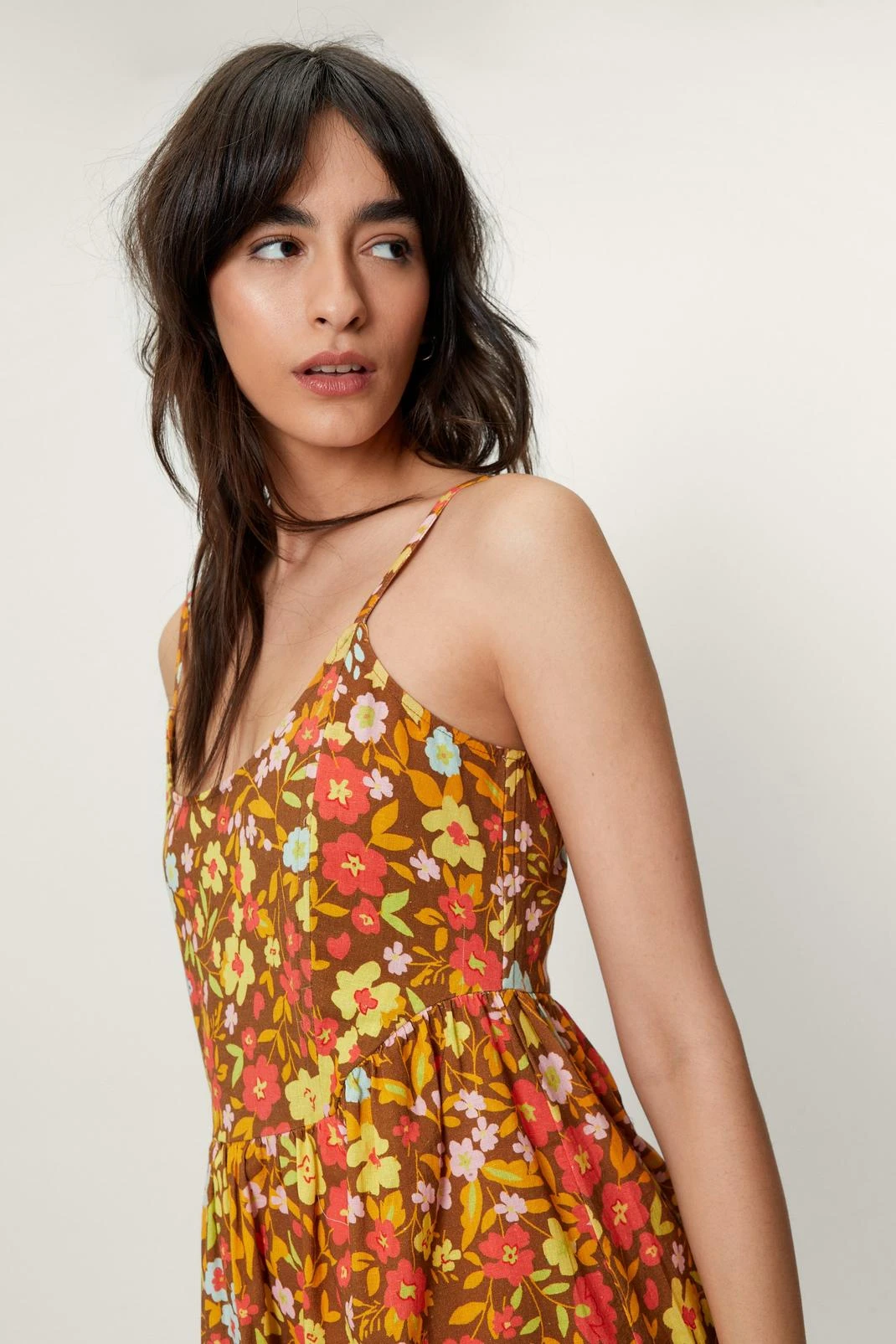 Floral Print Corset Mini Dress - Image 2