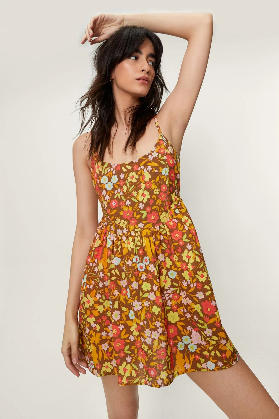 Floral Print Corset Mini Dress - Image 4