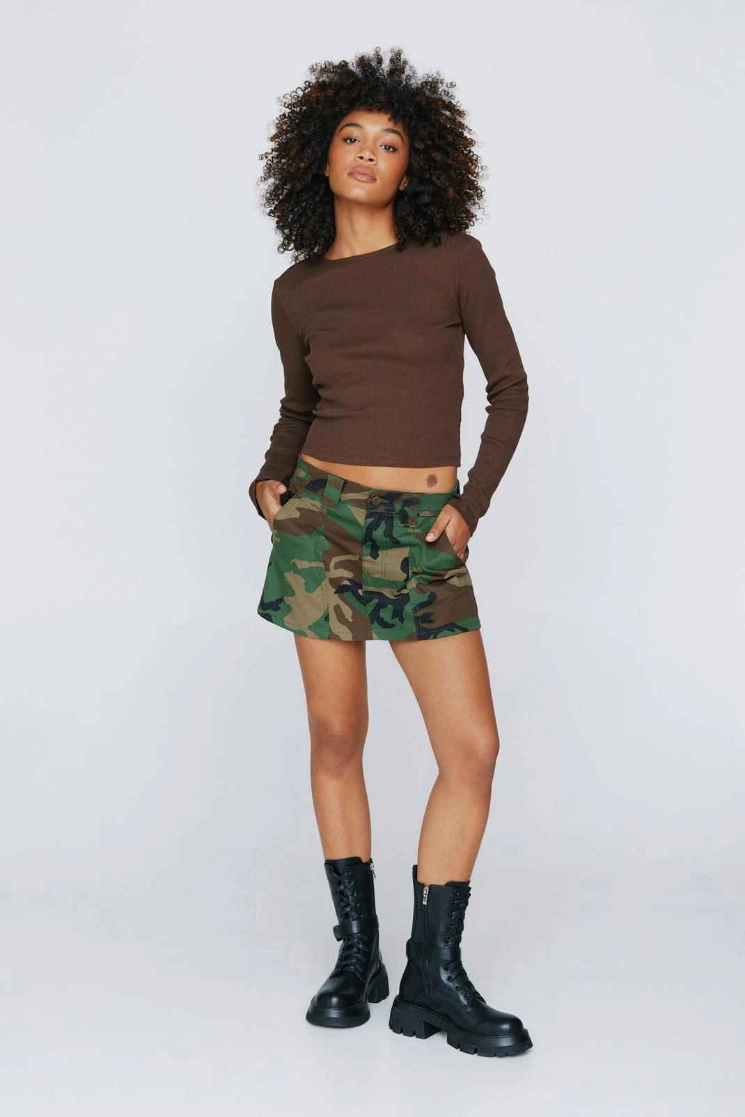 Long Sleeve Backless Tie Up Top - Image 4