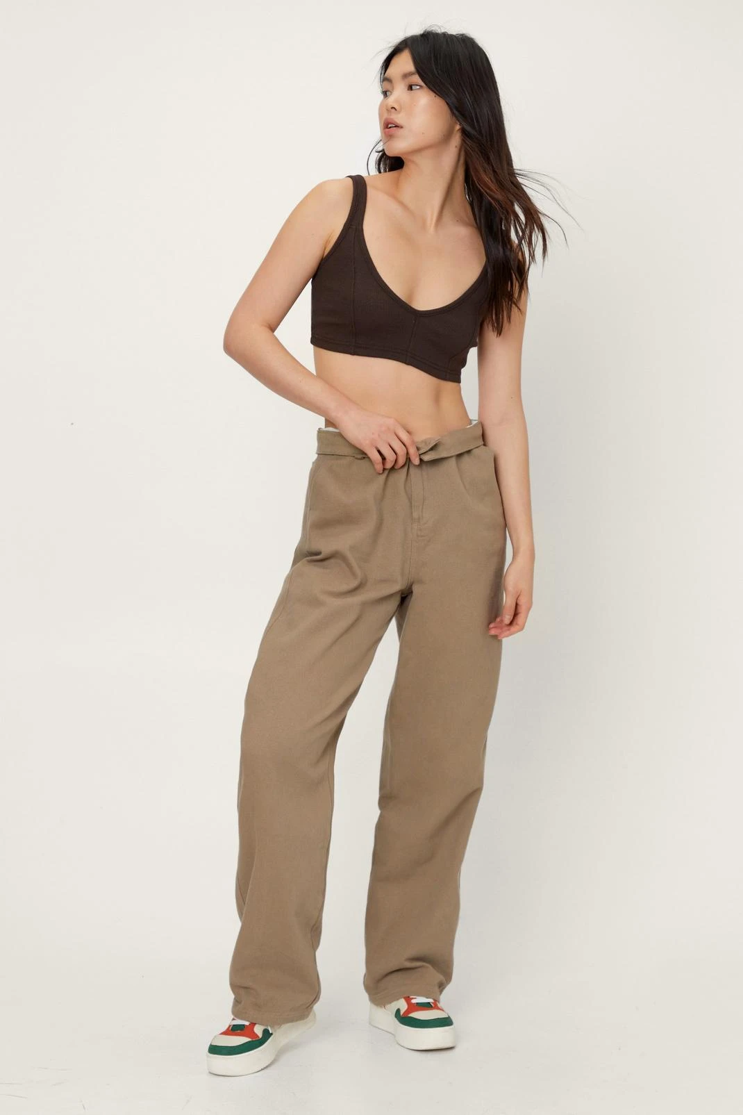 Premium Ribbed V Neck Crop Bralette - Image 8