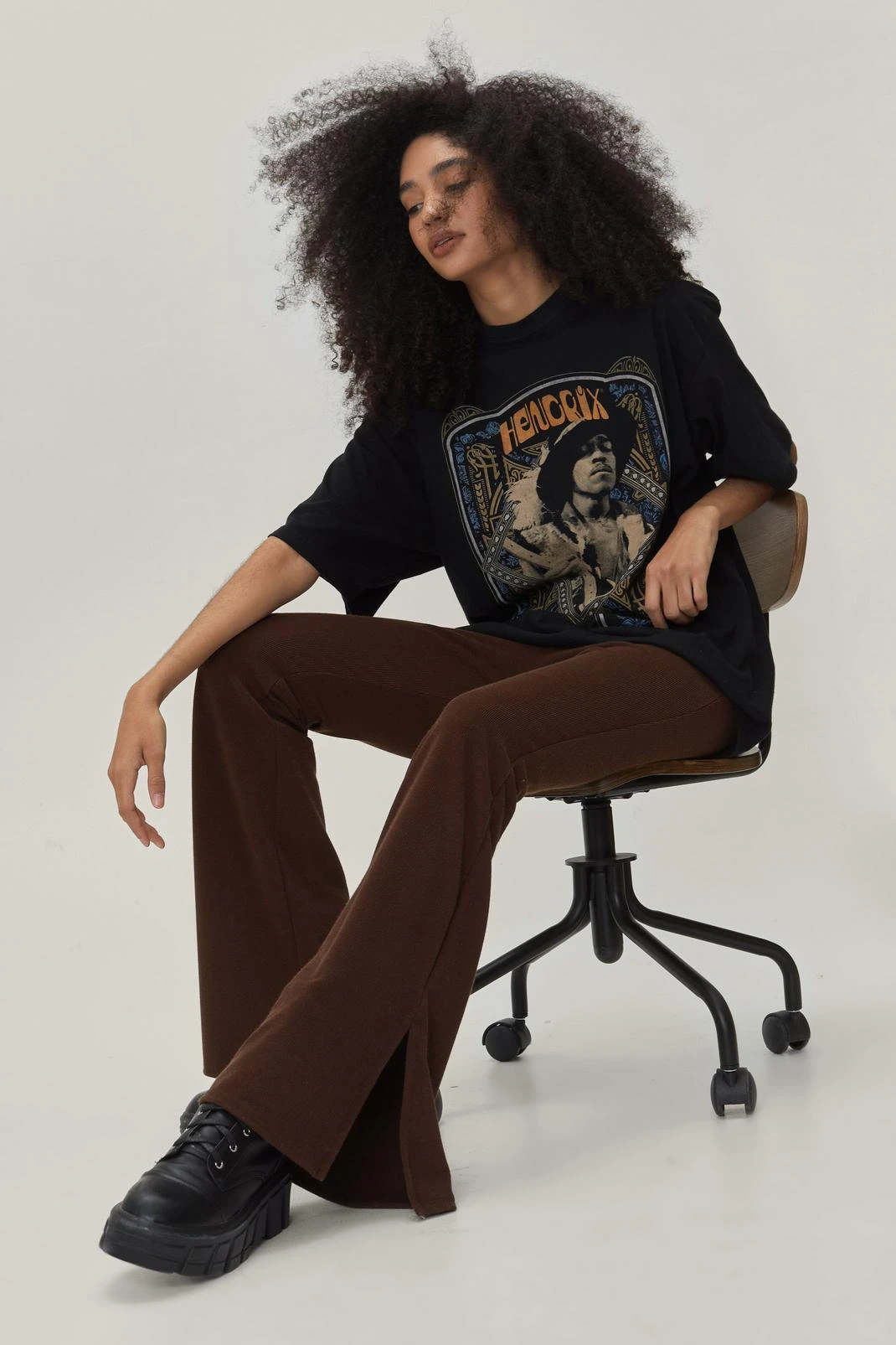 Split Hem Fit And Flare Pants - Image 7