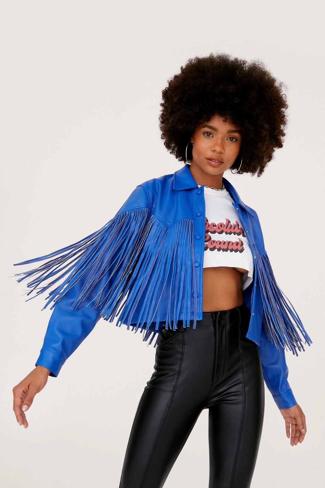 Fringe Faux Leather Western Jacket - Image 4