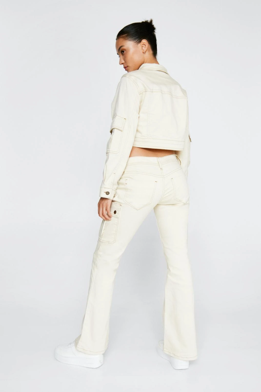 Petite Pocket Detail Low Rise Jeans - Image 3