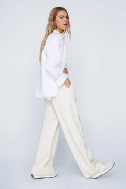 Tailored High Waisted Wide Leg Pants