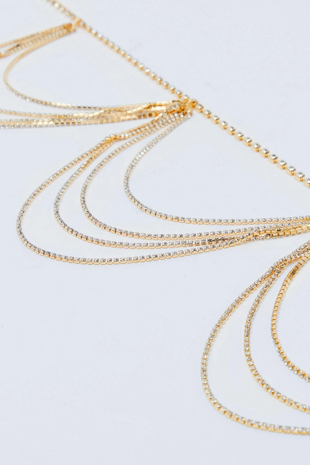 Diamante Tassel Belly Chain Belt - Image 2