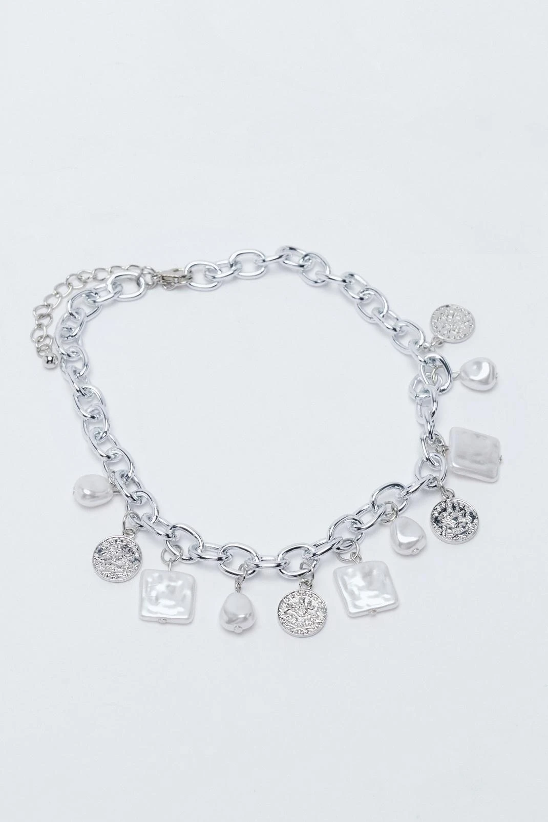 Pearl And Coin Chain Necklace - Image 2