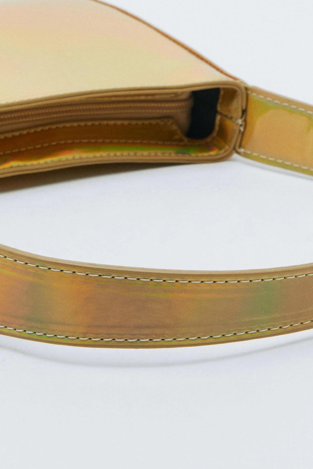 Structured Curved Shoulder Bag - Image 3