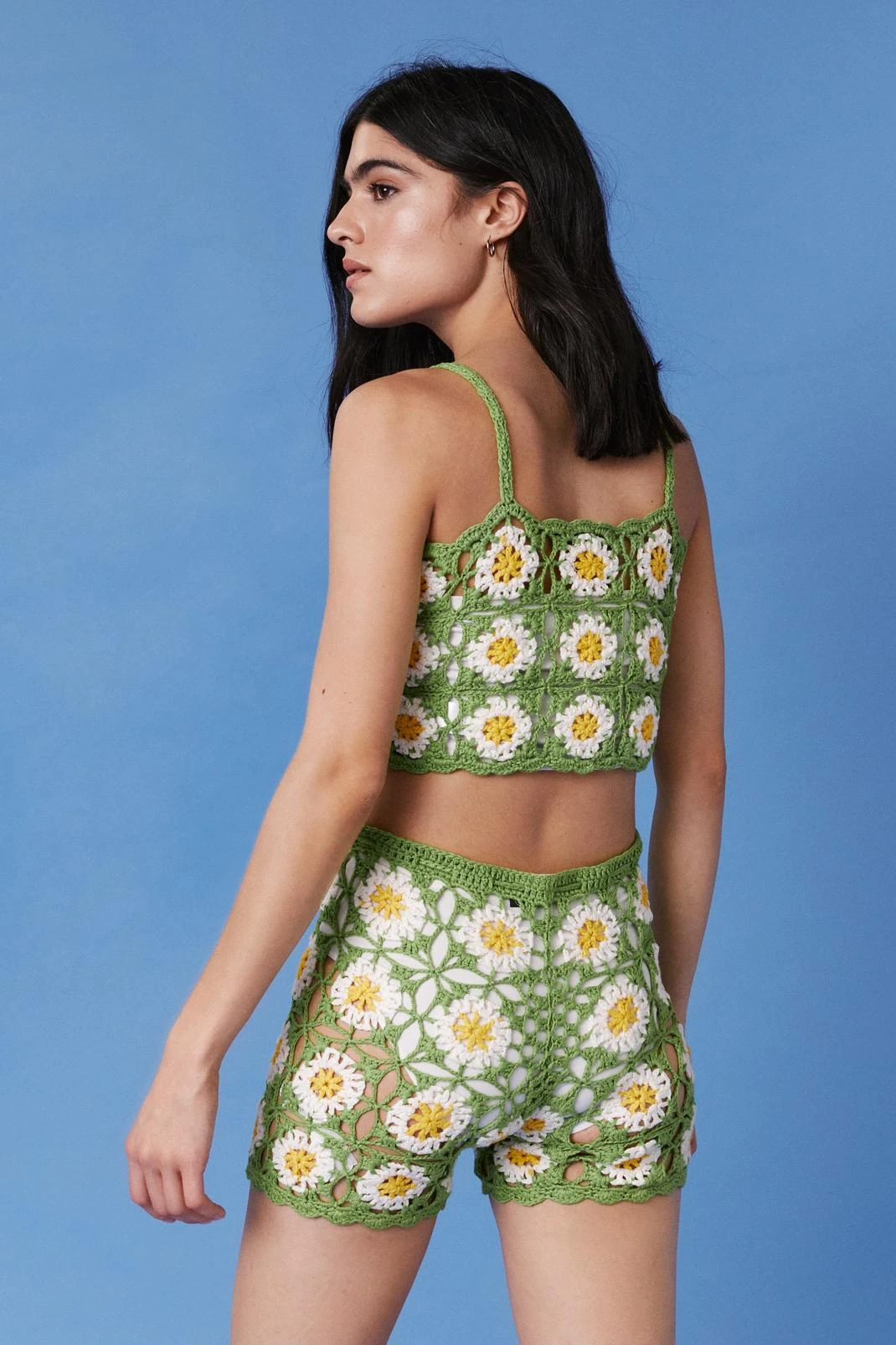 Floral Crochet Crop Top - Image 6