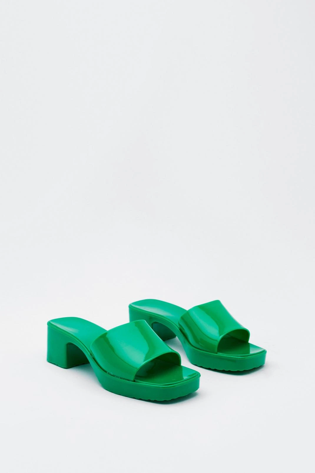 Jelly Flatform Mule Sandals - Image 2