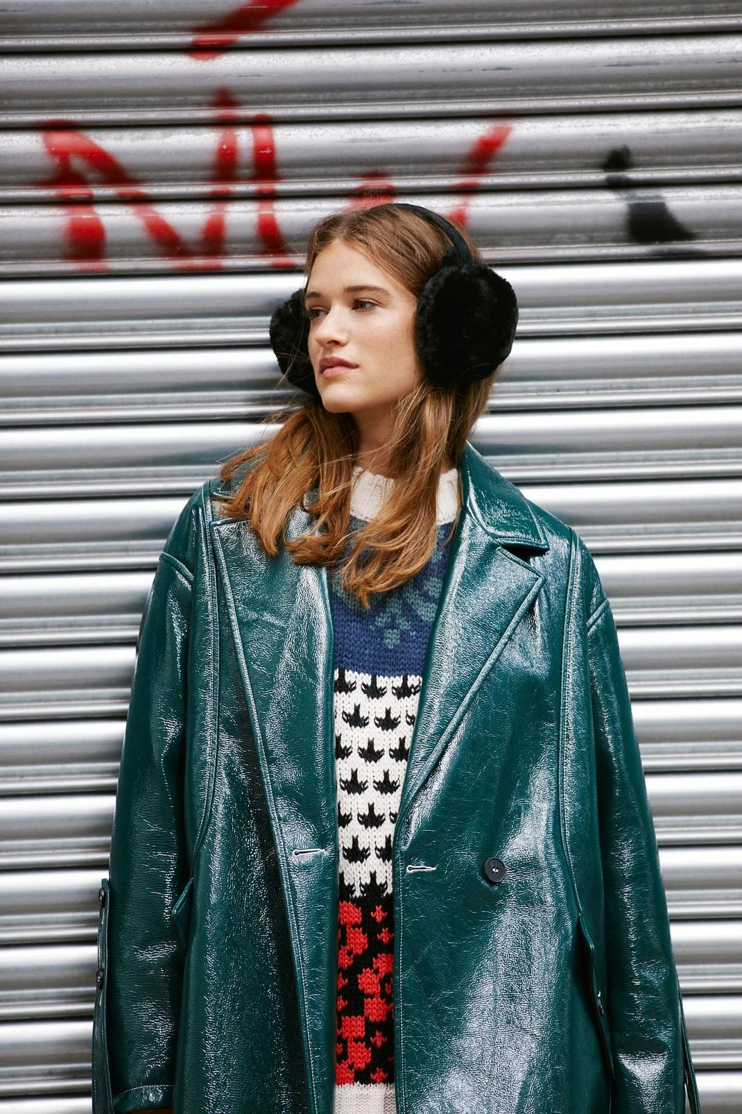 Petite Vinyl Oversized Trench - Image 5