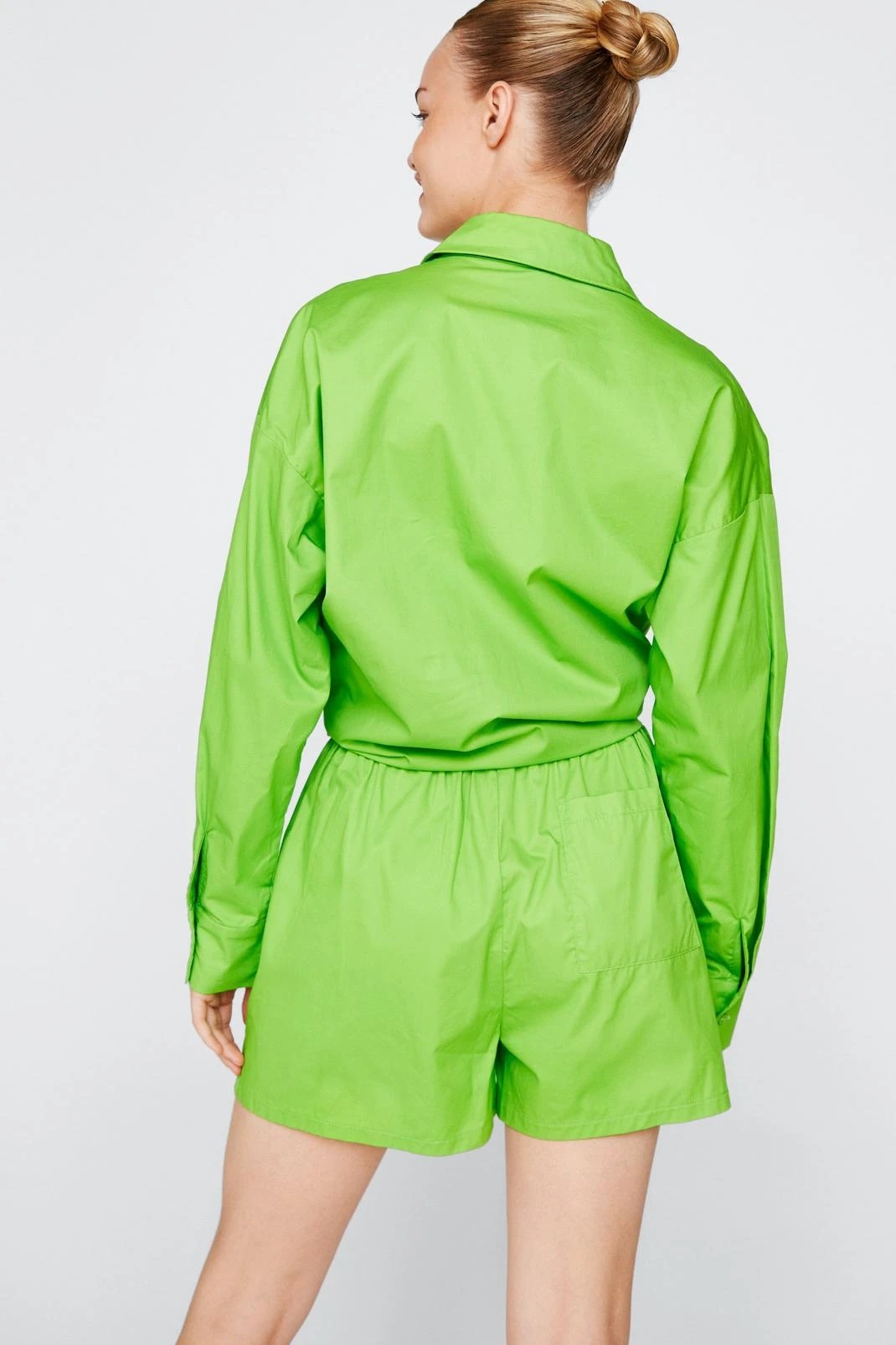 Poplin High Waisted Casual Shorts - Image 15