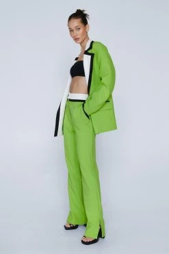 Tailored Color Block Pants