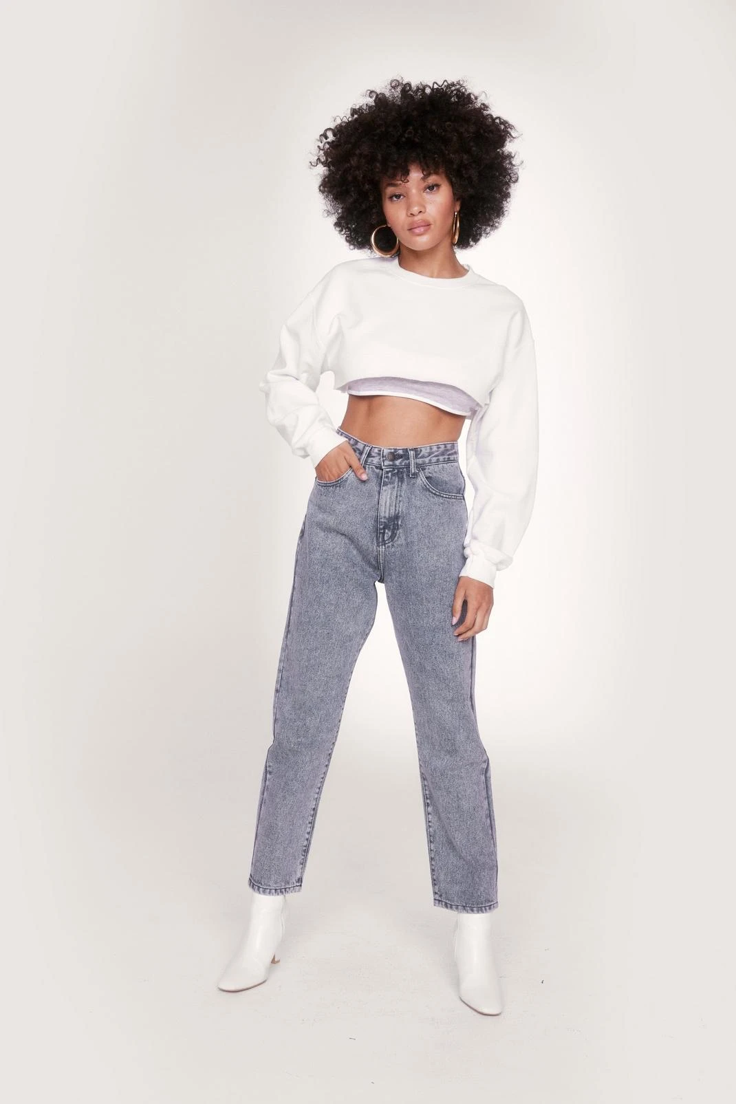Organic Denim High Waisted Mom Jeans - Image 25