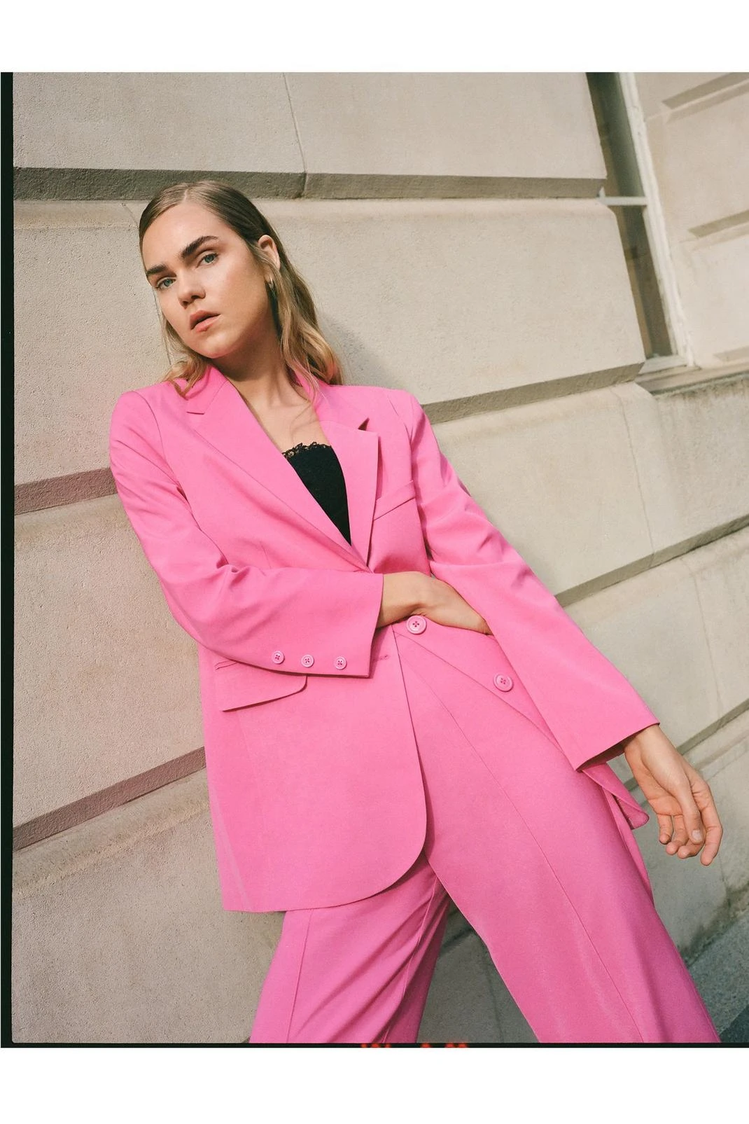 Oversized Twill Single Breasted Blazer - Image 10