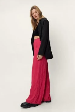 Pleated Wide Leg Pants