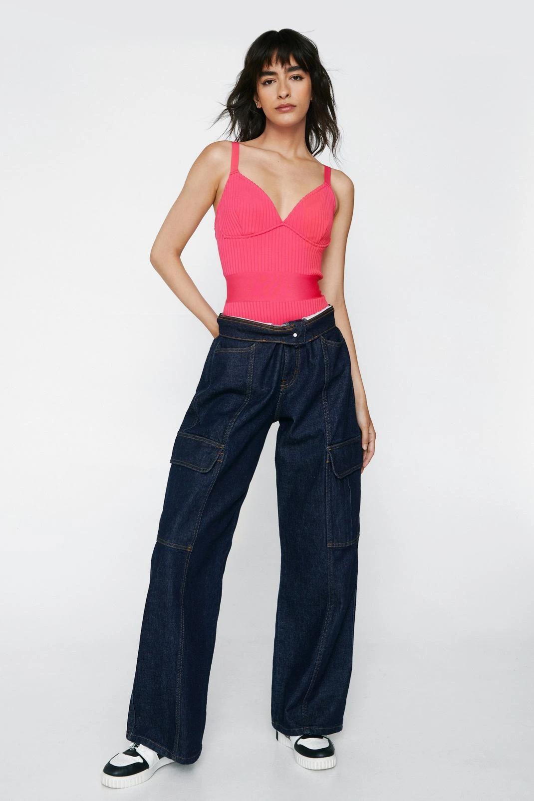 Premium Bandage Underwired Strappy Ribbed Bodysuit