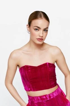 Velvet Tailored Bustier