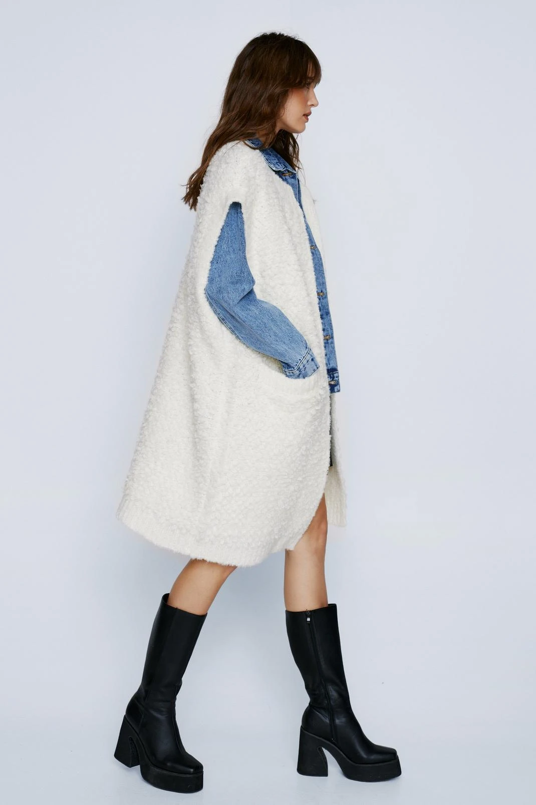 City Scouts Loop Longline Sleeveless Cardigan - Image 2