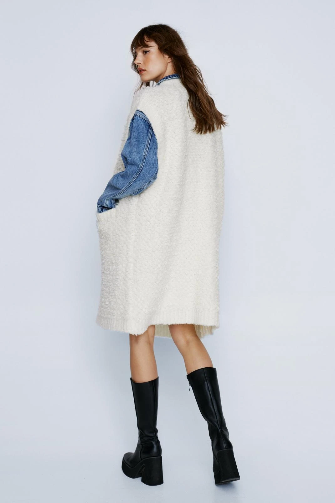 City Scouts Loop Longline Sleeveless Cardigan - Image 3