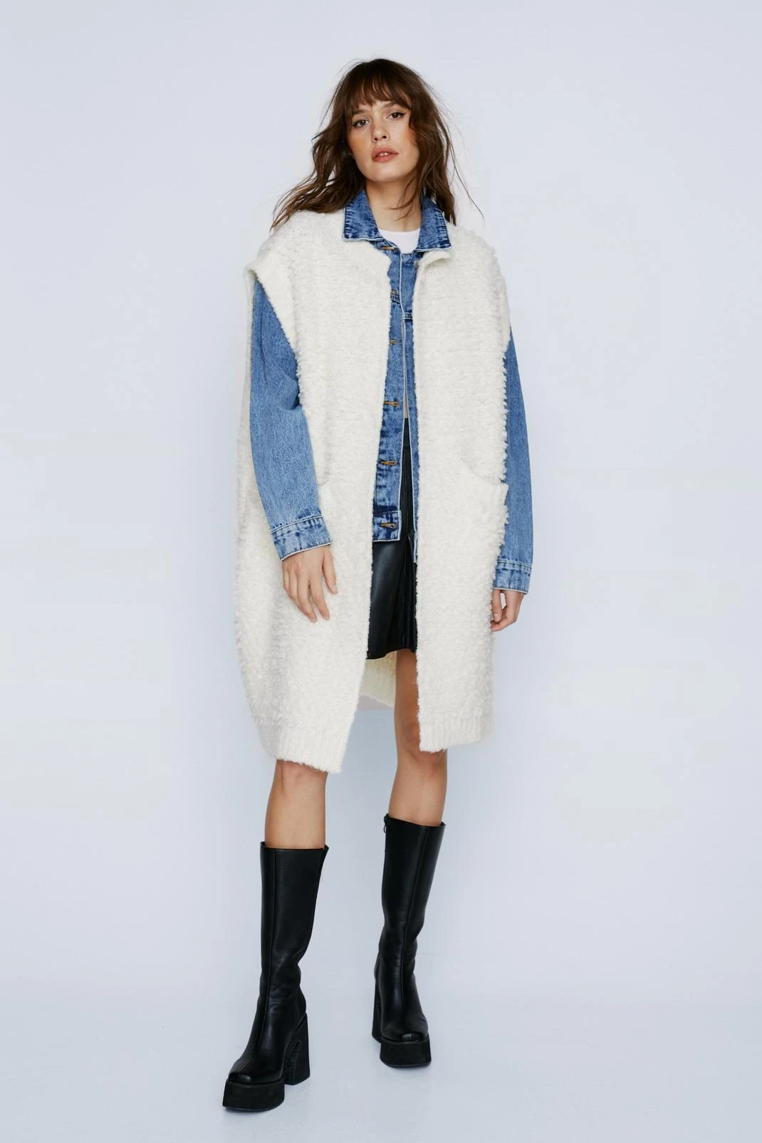 City Scouts Loop Longline Sleeveless Cardigan - Image 4