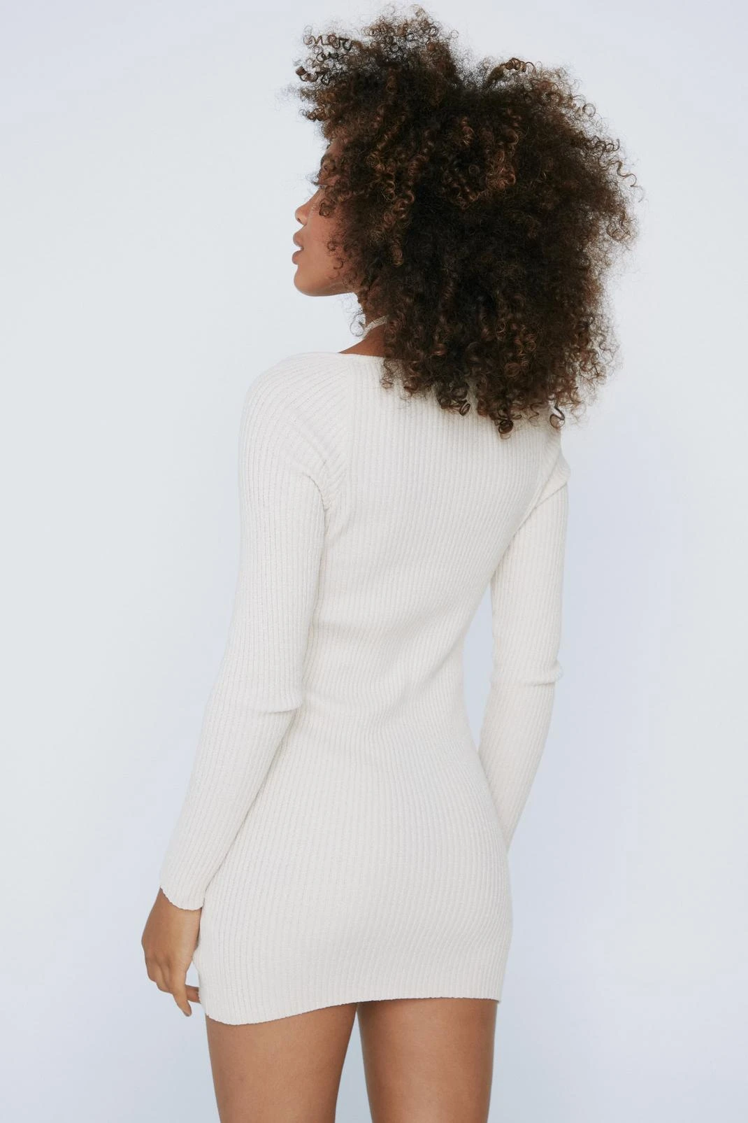 Premium Chenille Halter Bustier Mini Dress - Image 3