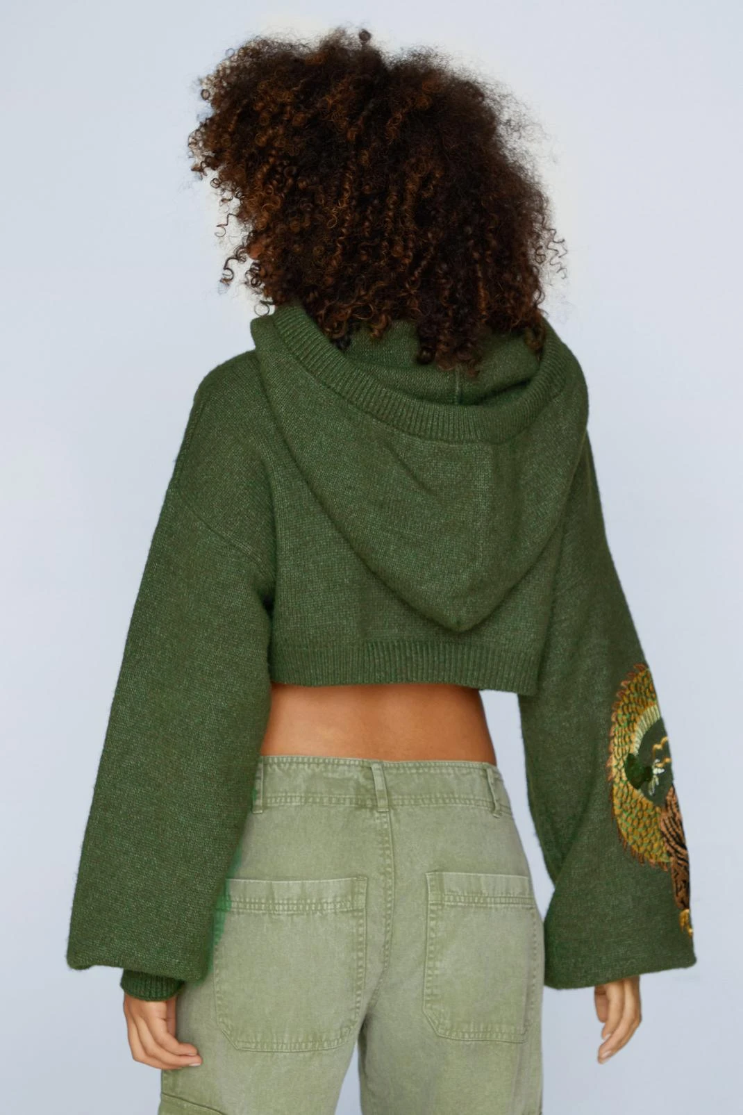 Premium Dragon Embroidered Hooded Sweater - Image 3