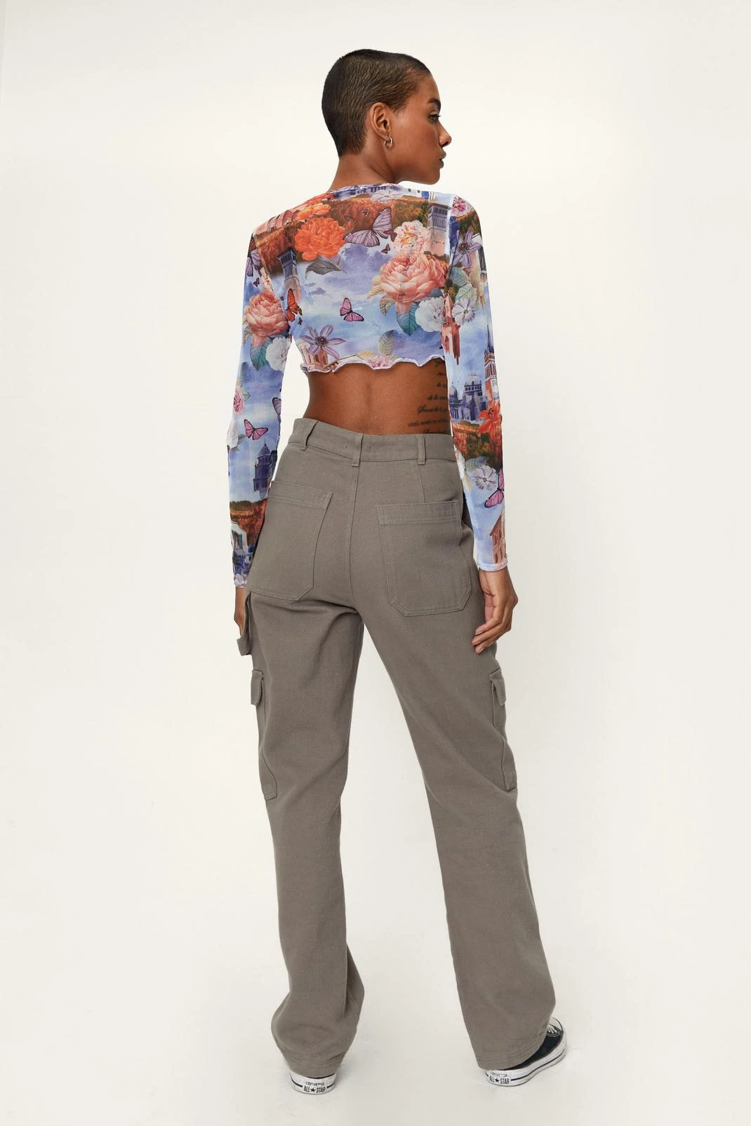 Twill Utility Straight Leg Cargo Pants - Image 9