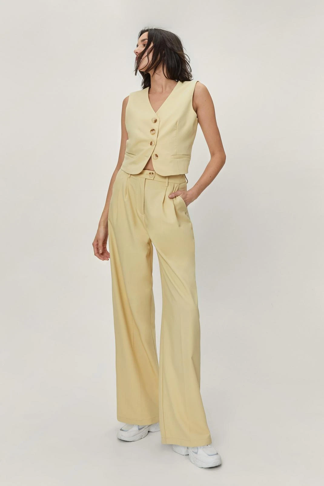Fluid Twill Tailored Pants - Image 4