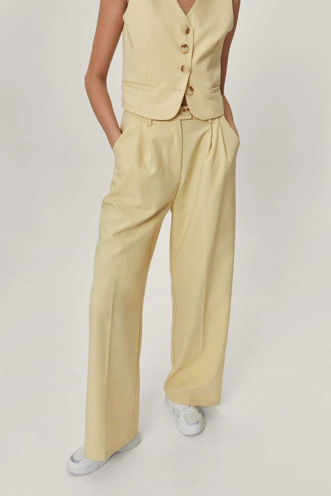 Fluid Twill Tailored Pants