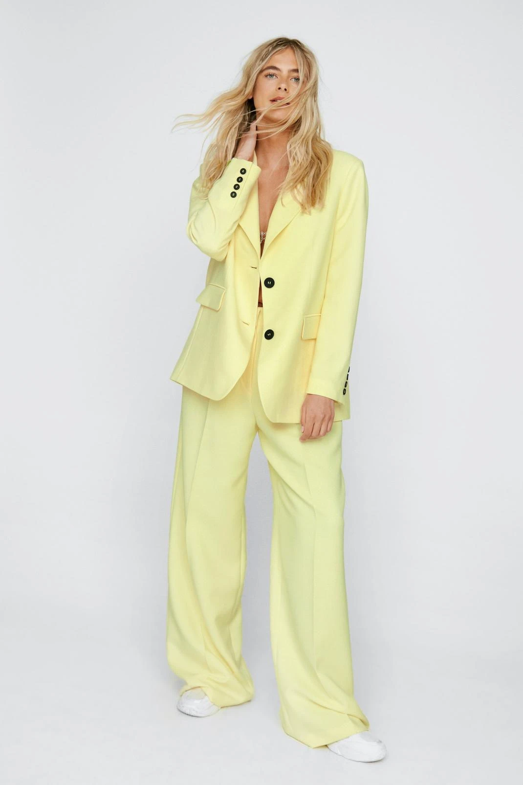 Single Breasted Tailored Two Piece Set Blazer - Image 5