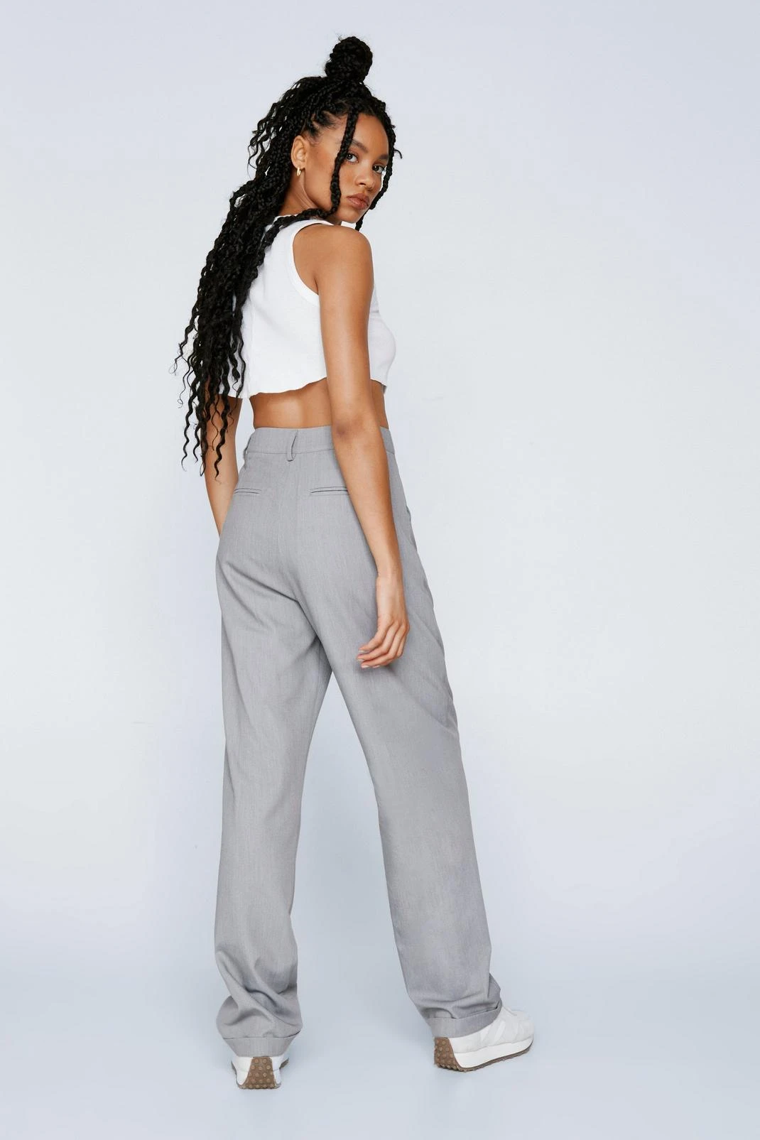 Tailored Turn Up Pants - Image 3