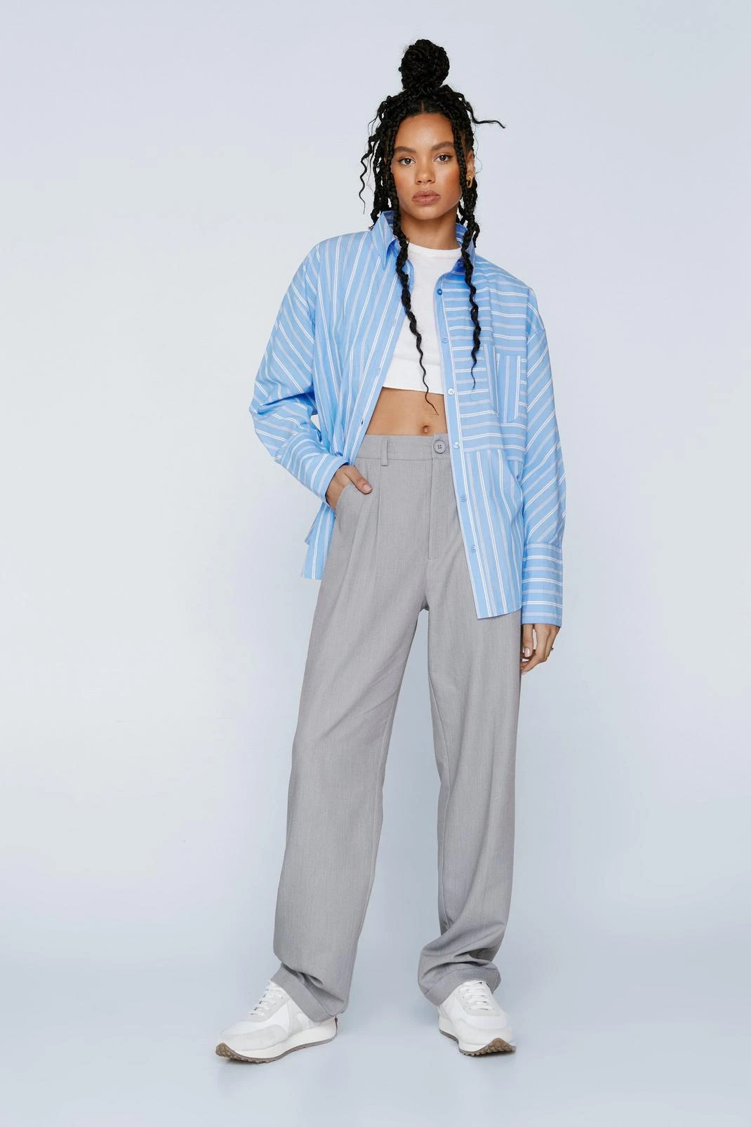 Tailored Turn Up Pants - Image 4