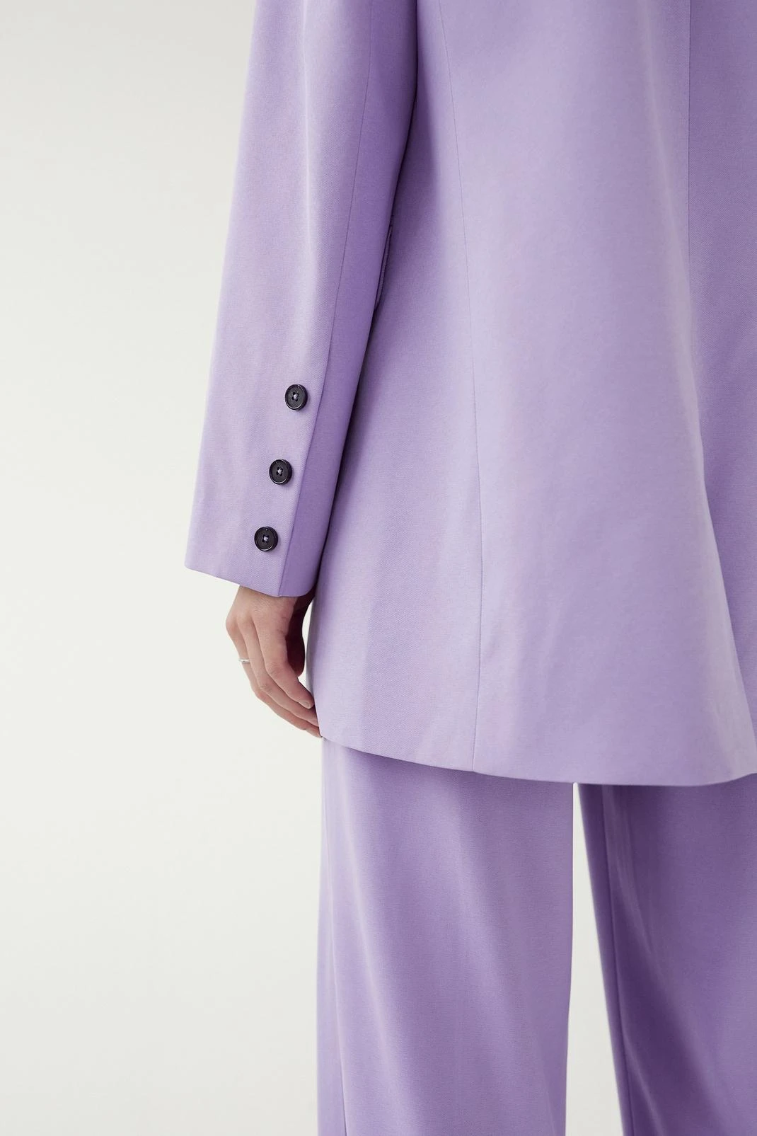 Oversized Twill Single Breasted Blazer - Image 9