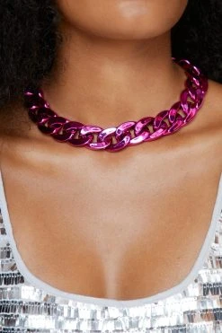 Chunky Smooth Chain Link Necklace