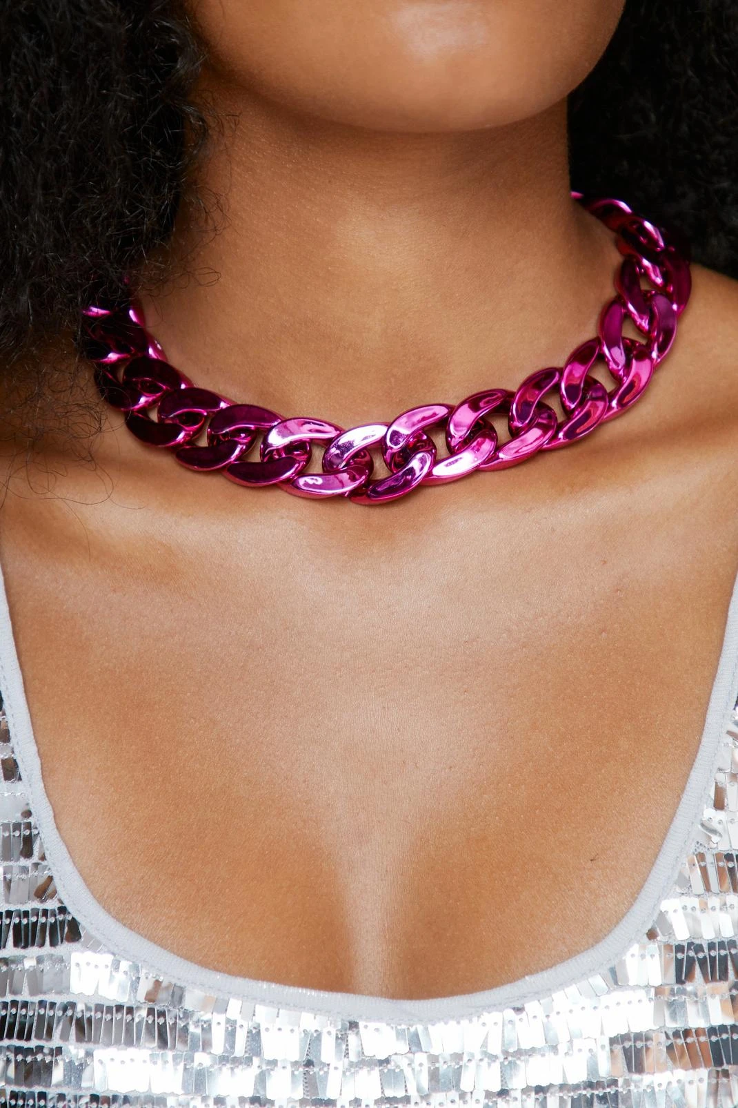 Chunky Smooth Chain Link Necklace