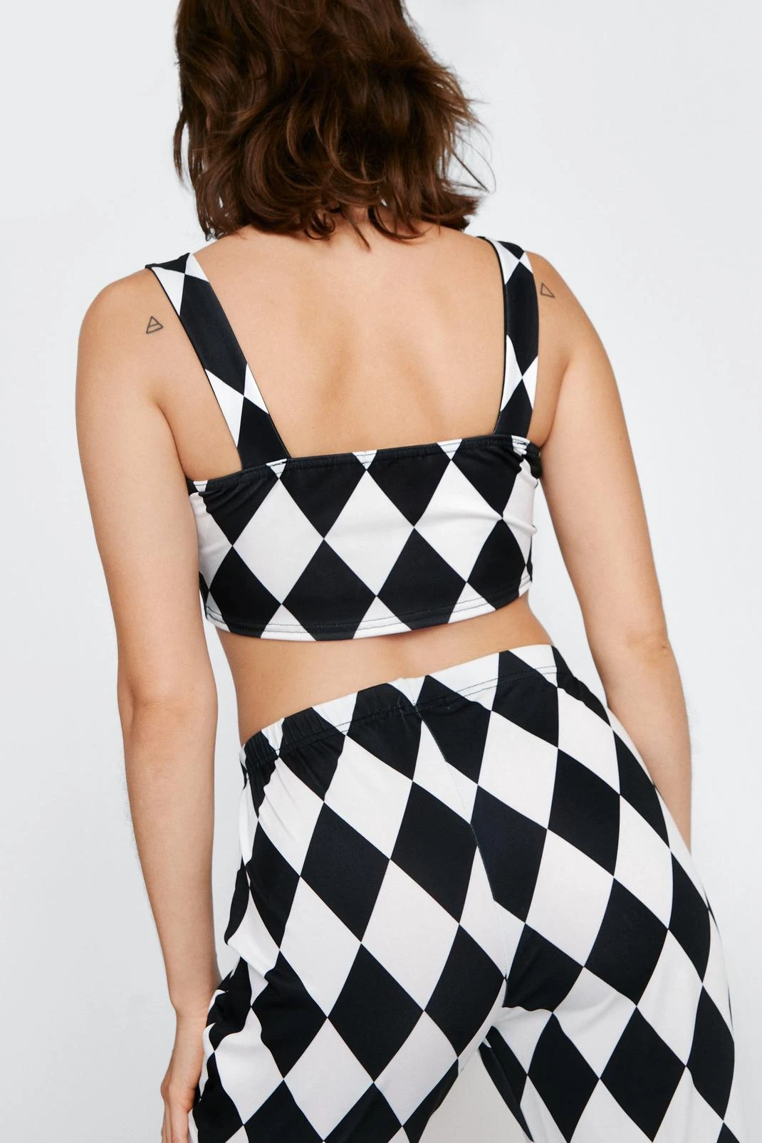 Harlequin Print Crop Top - Image 3