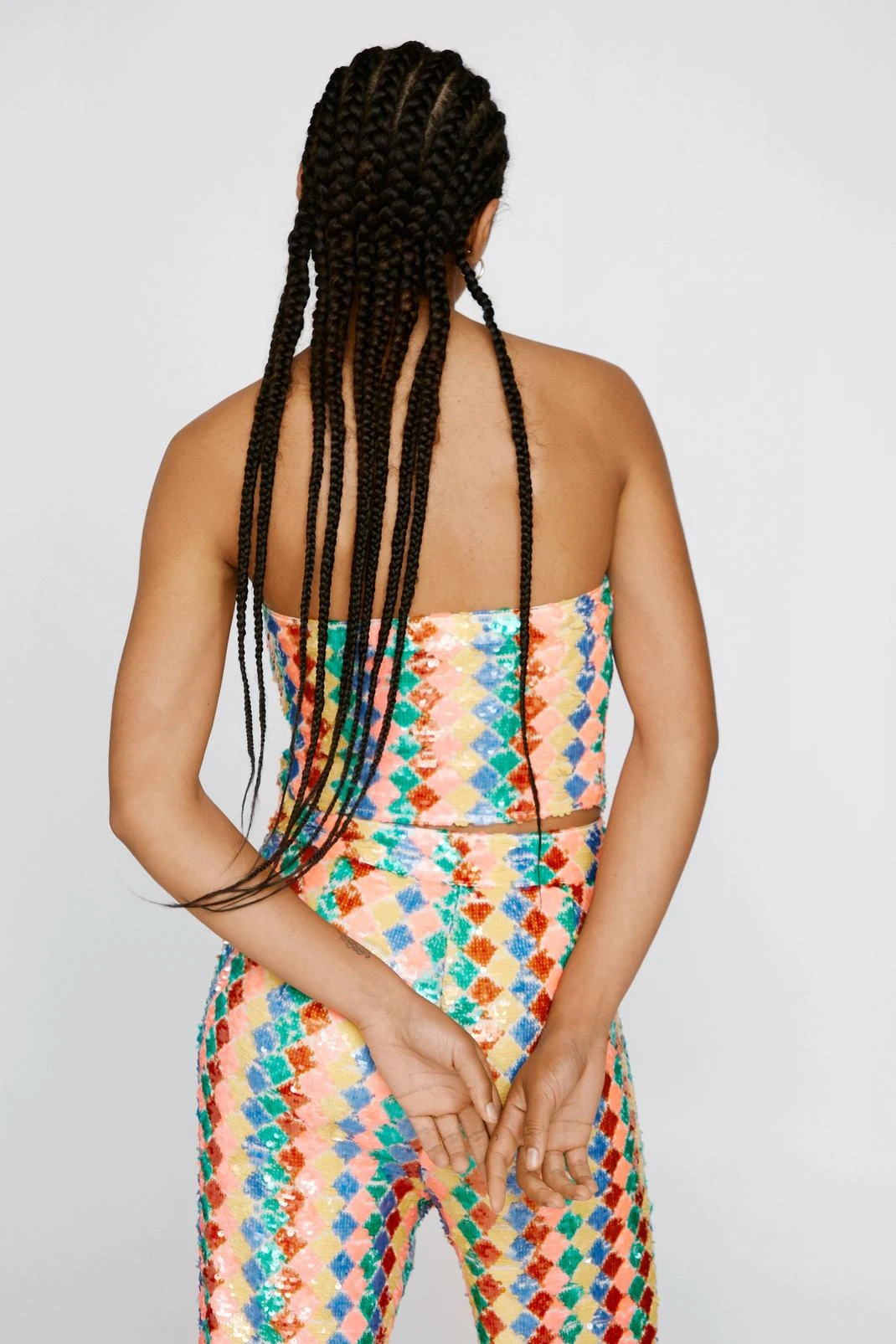 Premium Zig Zag Sequin Bustier Top - Image 3